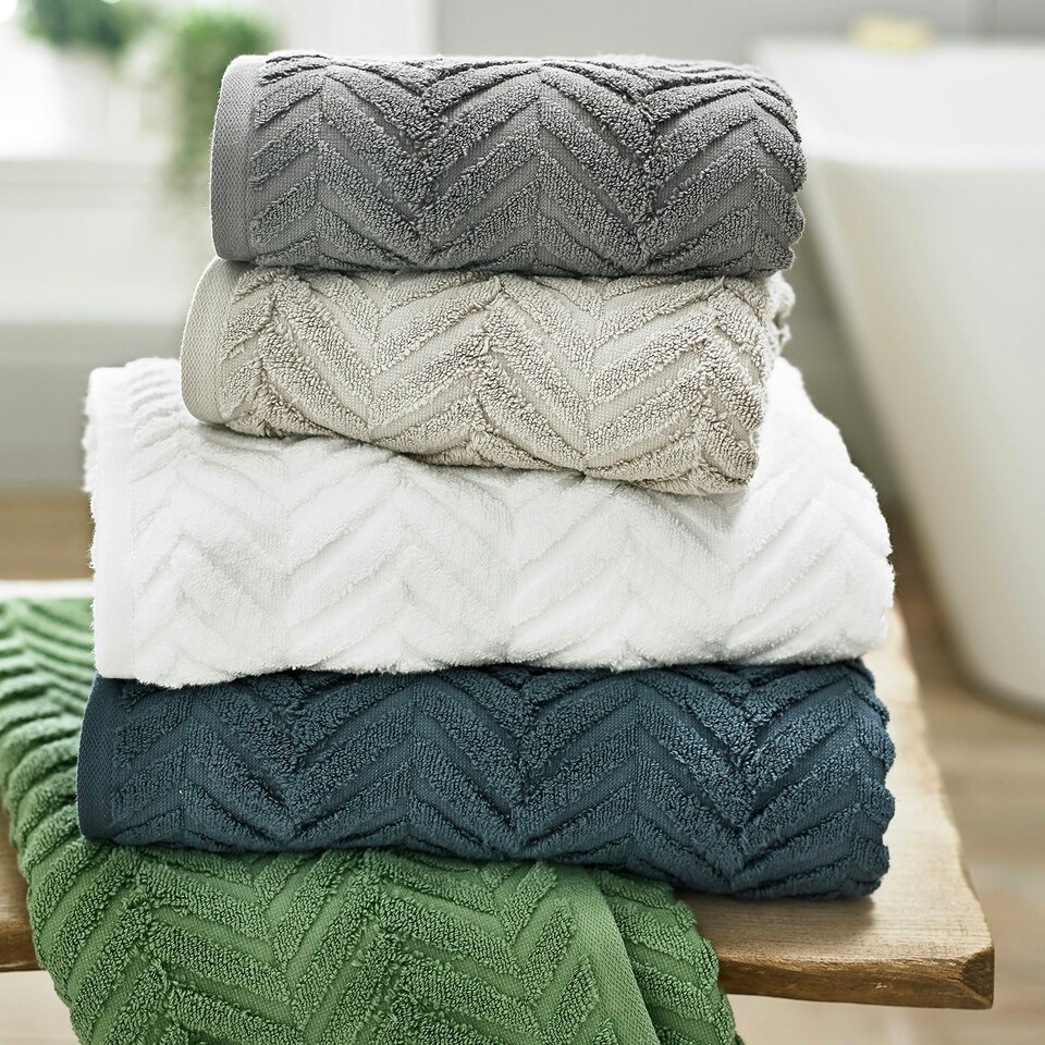 image 1 of Catalonia Zero Twist 650GSM Towels The Lyndon Company White | White | Bath sheet
