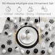 image 3 of Neo Large 110PCS Christmas Tree Bauble Ornaments Set | White