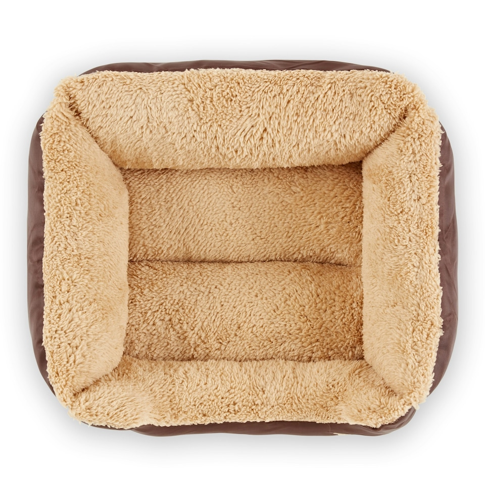 image 1 of Fleece Dog Bed - Washable - Bunty Deluxe Brown | S