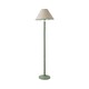 image 1 of ValueLights Bobbles Sage Green Floor Lamp Green Trim Scallop Shade | Green
