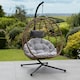 image 4 of Aylesbury Swing Egg Pod Chair - Light Grey