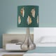 image 6 of Set of 2 Romana - Brushed Chrome Touch Operated Table Lamps Bedside Lights Dark Green Fern Shade Silver | Green
