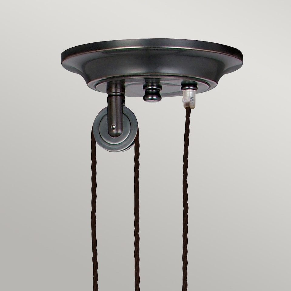 image 1 of Provence 1 Light Dome Ceiling Pendant Old Bronze, E27