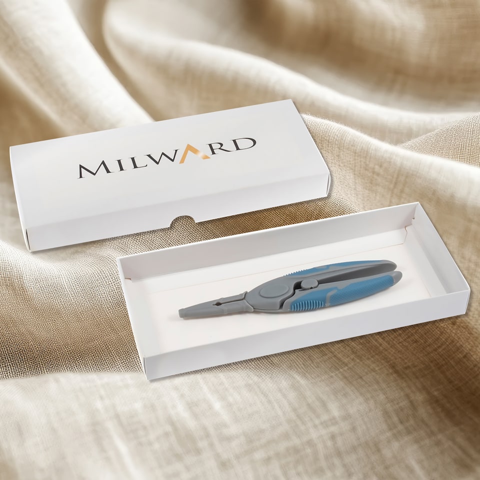 image 1 of Milward Easy Action Scissors - 16.5cm/6.5in Spring-Assisted Soft-Grip Scissors with 4cm Blade for Precision Crafting