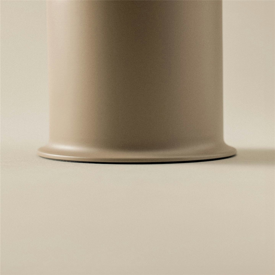 image 1 of Cosmic Bathroom Toothbrush Holder Circular Design w/ Stainless Steel Terracotta