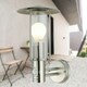image 4 of First Choice Lighting Set of 2 Treviso Brushed Stainless Steel Motion Sensor Outdoor Security Lights Silver | Clear