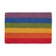 image 1 of Nicola Spring Coir Door Mat - 90 x 60cm - Rainbow - Indoor Outdoor Floor Mat Dirt Trapper Rug Non Slip Backing Doormat