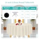 image 2 of Round Polyester Tablecloth, Premium Linen Table Cover - 70 Inch