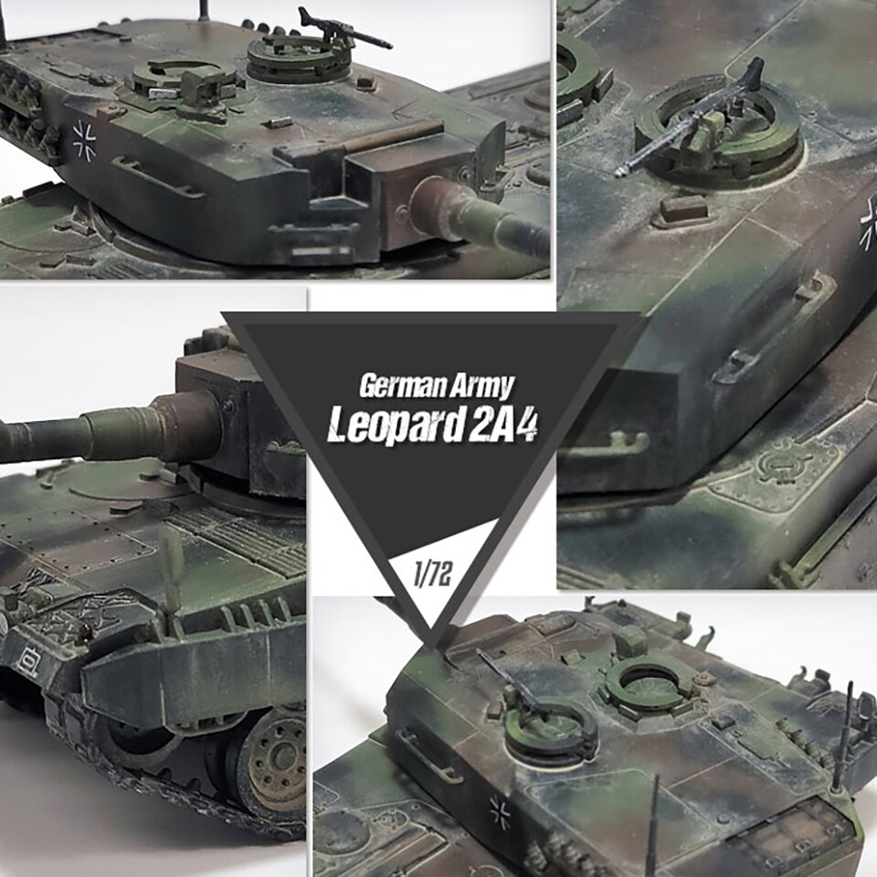 image 1 of Academy German Army Leopard 2A4 Tank Model Kit Scale 1-72