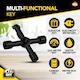 image 3 of Household 4 Way Utility Key – Multi-Purpose Tool for Radiators, Gas & Electric Meters, Panels & Cabinets, Compact & Durable Design