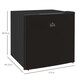 image 3 of HOMCOM 35L Tabletop Freezer with Adjustable Temperature Wire Shelf Black