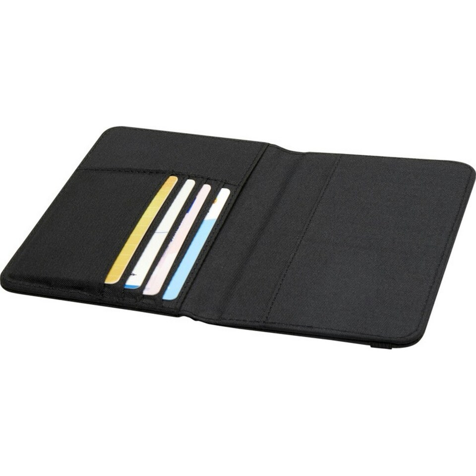 image 1 of Ross RPET Passport Cover - Heather Charcoal - One Size Grey