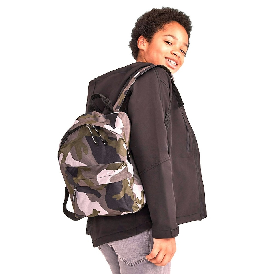 image 1 of SOLS Childrens/Kids Rider School Backpack - Camouflage - ONE