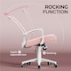 image 6 of Yaheetech Ergonomic Mesh Office Chair Mid-Back 360° Rolling Casters | Pink