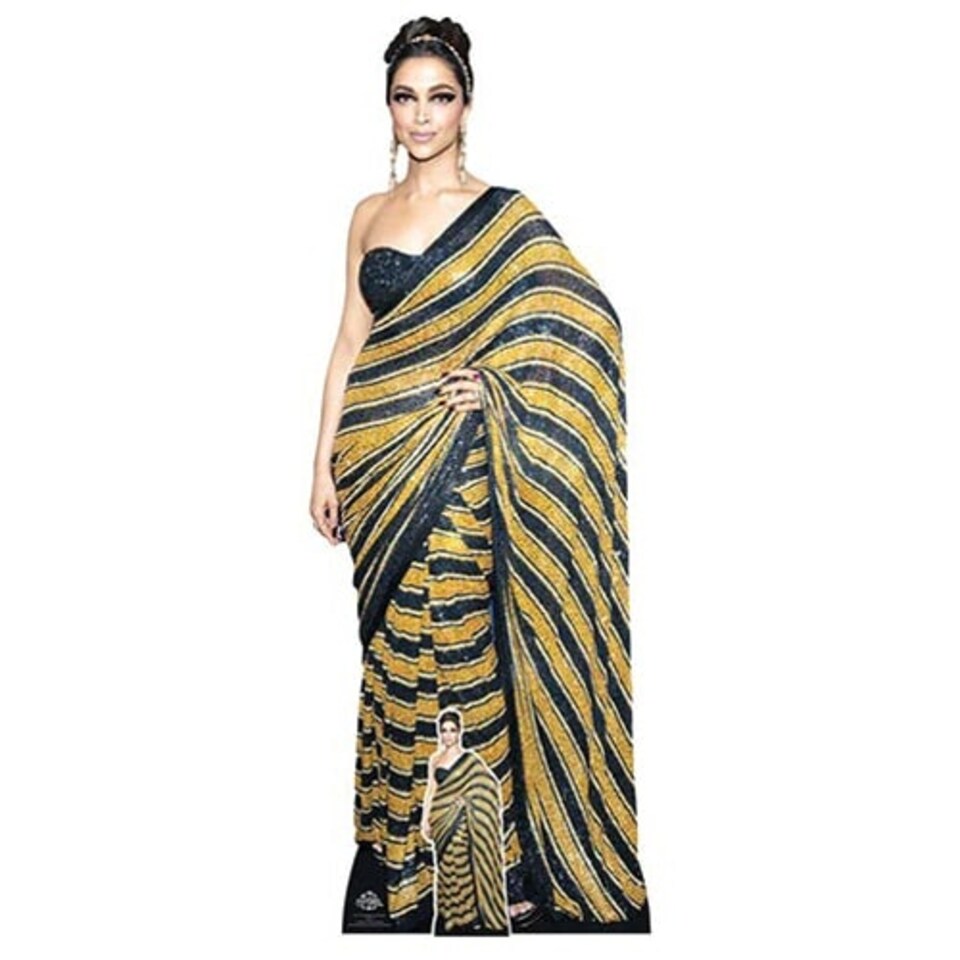 Deepika Padukone Sari Bollywood Lifesize Cardboard Cutout 175cm