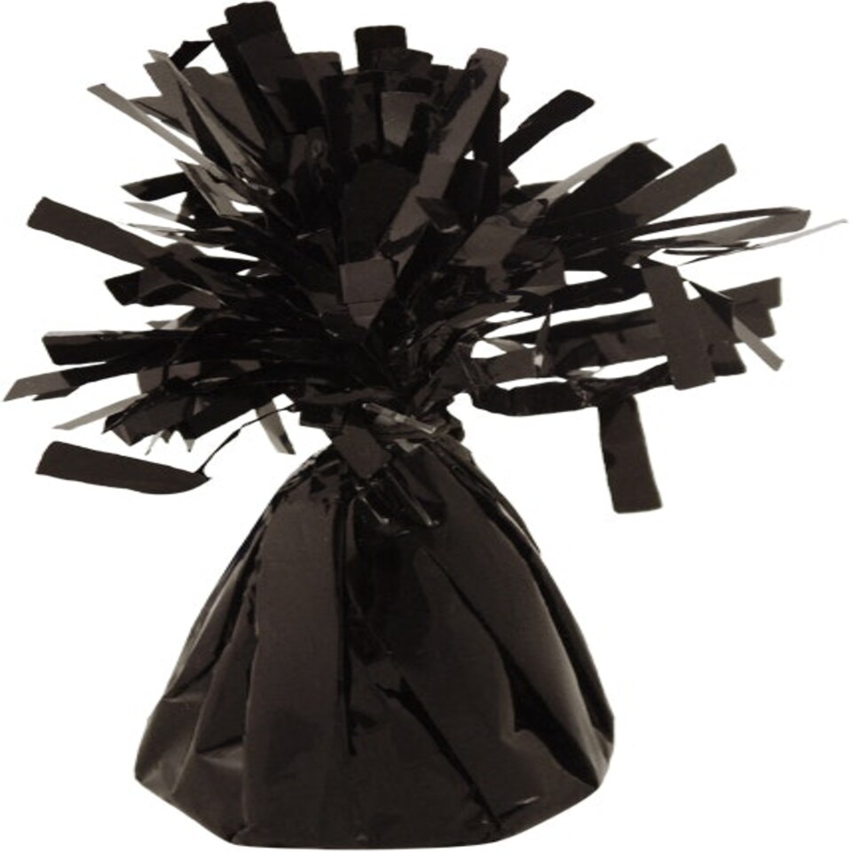 image 1 of 160g Black Foil Balloon Floor Weight