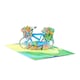 image 2 of Bicycle with Flower Baskets 3D Pop Up Greeting Card