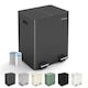 image 1 of 30L Dual Pedal Bin for Recycling and General Waste Kitchen Bin (2x15L)