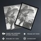 image 2 of Approaching Storm in Wheat Field Grant Wood Framed Wall Art Print 12X16"