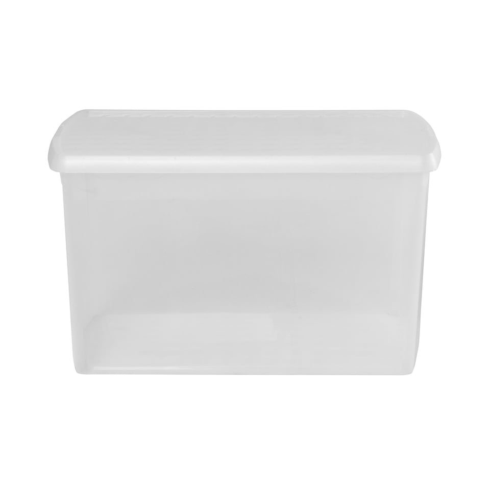 image 1 of Wham Clip 5x 62L Rectangular Plastic Storage Boxes with Clip Lock Lids. Ideal for Home, Office, Toys & More - Clear/Clear | Clear | 5