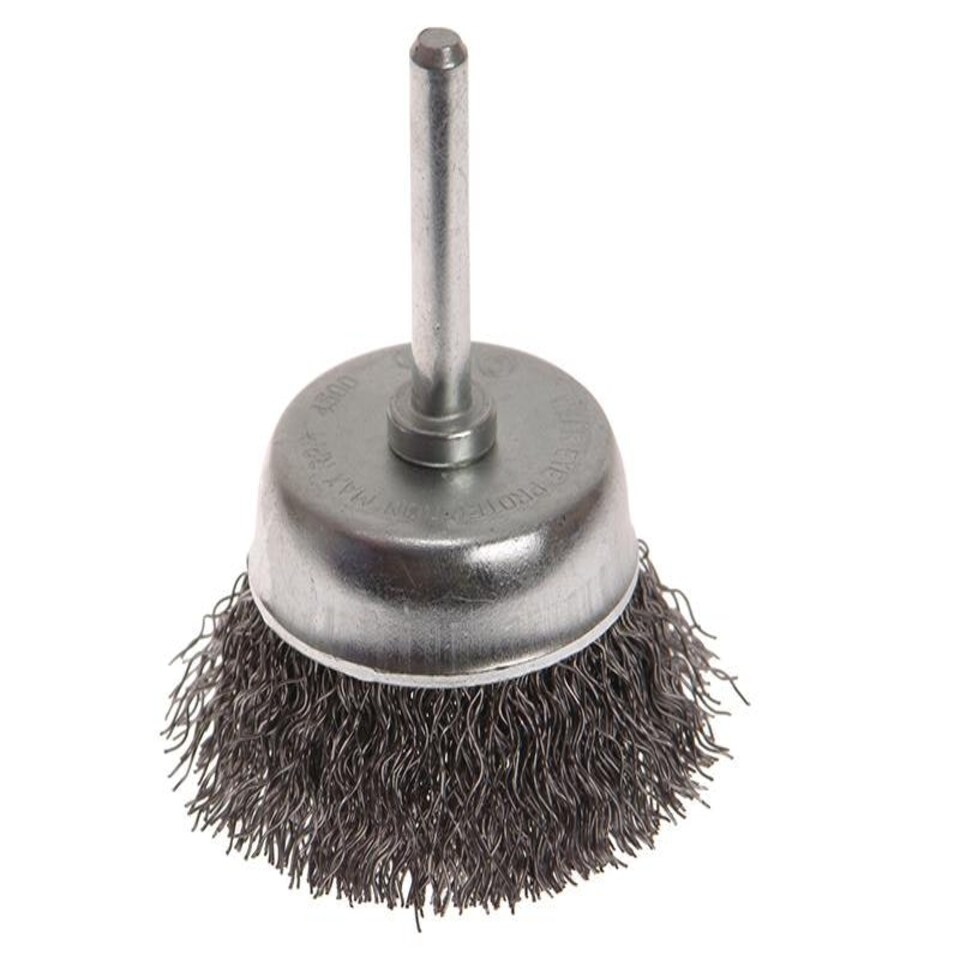 Faithfull Wire Cup Brush 50mm X 6mm Shank 030mm Tesco Groceries 5776