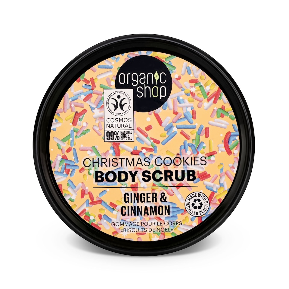 image 1 of Organic Shop Christmas Cookies BodyScrub Ginger&Cinnamon