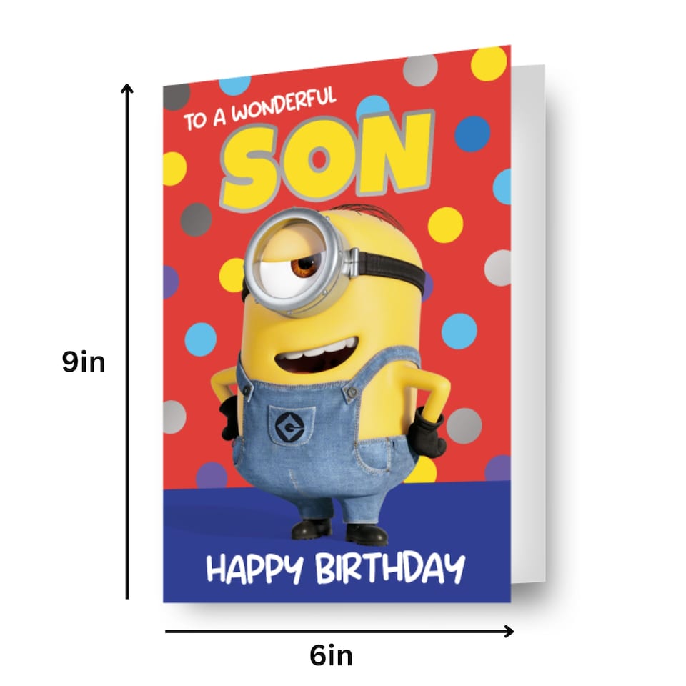 image 1 of Despicable Me Son Birthday Card