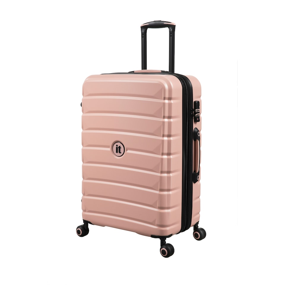 image 1 of IT Luggage Divert Cameo Rose Expandable Medium Suitcase with TSA Lock Pink | Medium