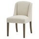 image 1 of Compton BouclÃ© Dining Chair - Wood - L59 x W52 x H87 cm - Cream Cream