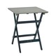 image 4 of Norfolk Leisure Florenity Eucalyptus Galaxy 2 Seat Bistro Set In Greywash/Blue