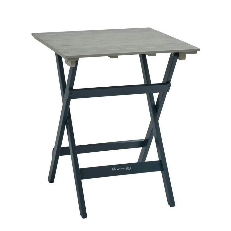 image 1 of Norfolk Leisure Florenity Eucalyptus Galaxy 2 Seat Bistro Set In Greywash/Blue