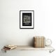 image 2 of Slate Quote George Washington Conscience 9x7" Black Framed Wall Art Print