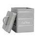 image 4 of Harbour Housewares Grey Vintage Metal Kitchen Coffee Canister Kitchen Caddy Kitchen Storage Containers Canisters