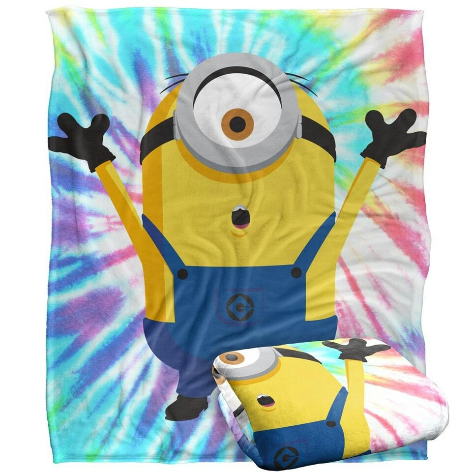 image 1 of Minions Stuart Blanket - White - One Size