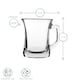 image 3 of LAV Zen+ Glass Coffee Mugs - 225ml - Clear - Pack of 6 | Clear | Clear