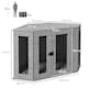 image 7 of PawHut Dog Crate Furniture for Medium Dogs w/ Cushion, Large Door - Grey