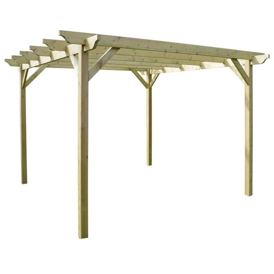 image 1 of Garden Pergola - Wood - L300 x W420 x H270 cm - Light Green