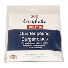 NJ Products Quarter Pound Non-Stick Burger Discs 11cm