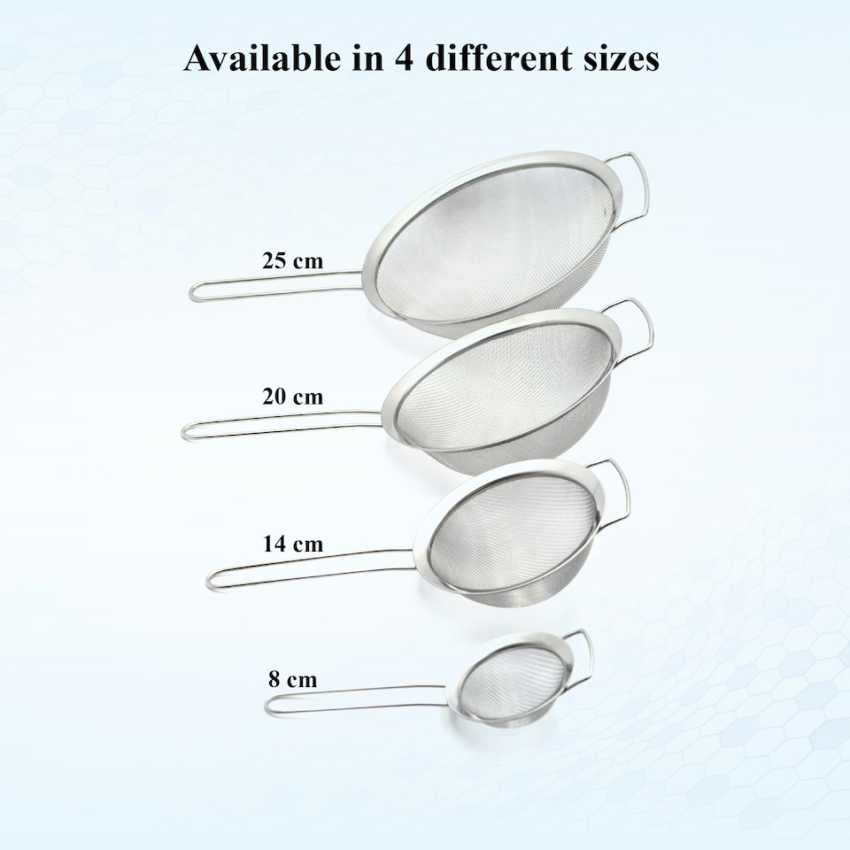 image 1 of Buckingham Stainless Steel Fine Mesh Sieve Strainer 8 cm