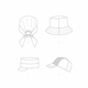 image 2 of Simplicity 9509 Paper Sewing Pattern – Children’s, Teenagers’, Women’s & Men’s Headwear, Size A (XS–S–M–L / XS–S–M–L), Easy