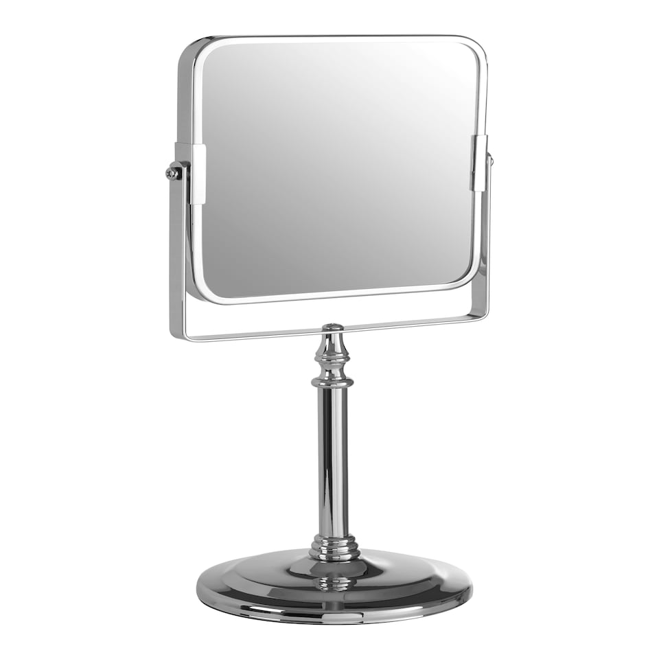 image 1 of Cassini Chrome Iron Square Table Mirror Silver