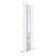 image 1 of Embrace Vertical 1 Panel Radiator & Mirror, 1800mm x 499mm Gloss White | White | Gloss White | 1