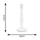 image 2 of ValueLights Victoria White Wood Traditional Stem Table Lamp Base