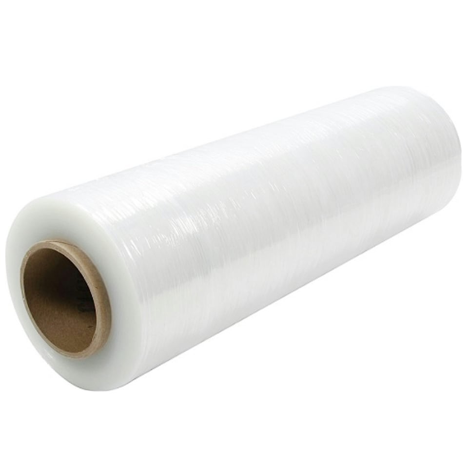 image 1 of 1 x 400mm Easy To Use Clear Shrink Wrap Roll Water & Moisture Proof Pallet Stretch Wrap