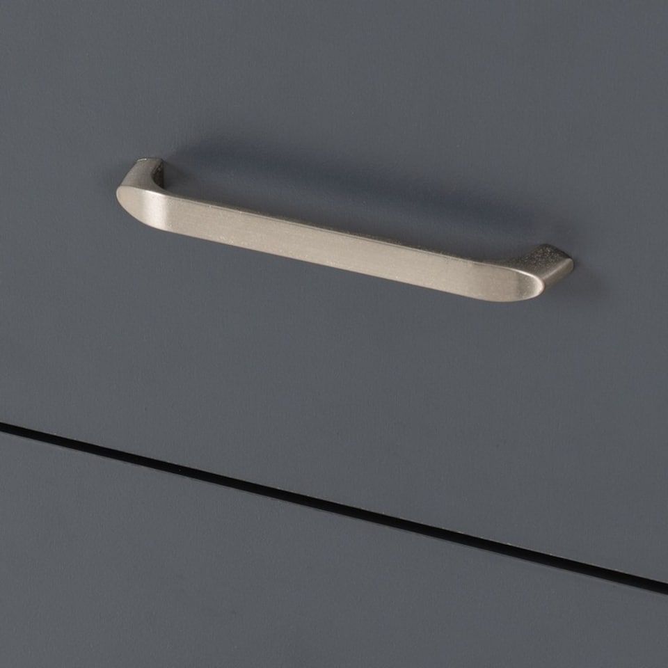 image 1 of Portland 4 Drawer Chest - L40 x W80 x H114 cm - Grey/Oak Effect