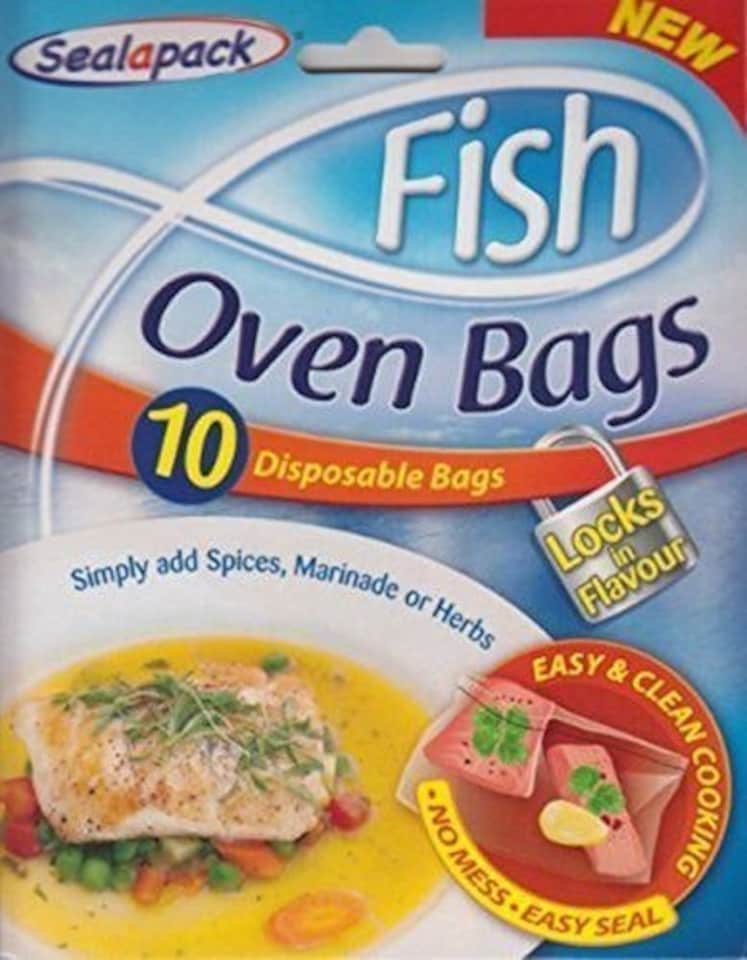 image 1 of Sealapack - Fish Oven Bags - 10 Disposable Bags - No Mess Easy Seal