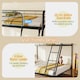 image 4 of COSTWAY Metal Bunk Bed with Ladder Safety Guardrail
