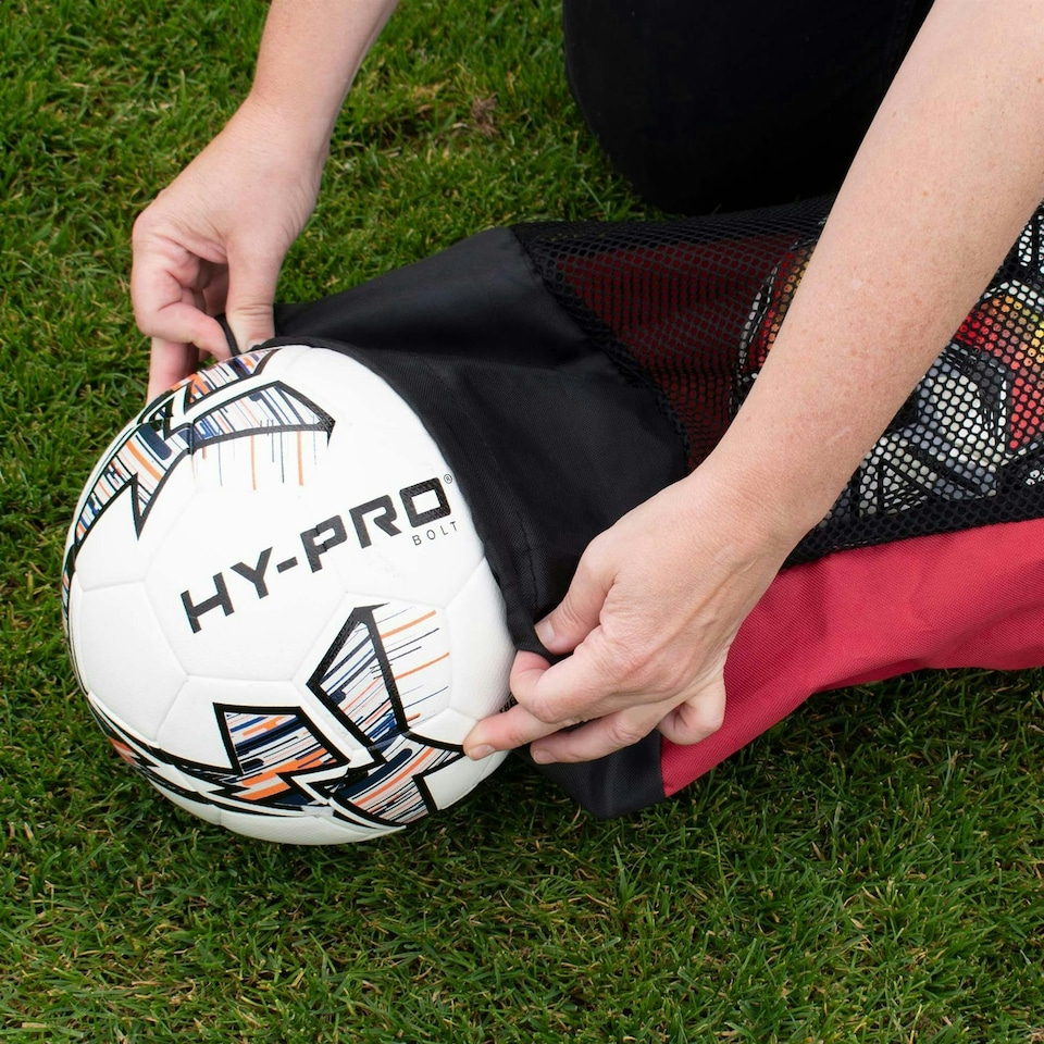 image 1 of Hy-Pro 5 Ball Tube Bag | Football/Netball Training Carrier Red