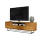 image 6 of TV Unit Sideboard Cabinet Storage Cabinet Oak Black Metal Frame Loft 200cm