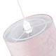 image 3 of Soft Blush Pink Velvet Pendant Lamp Shade with Hanging Felt Stars and Clouds | Pink